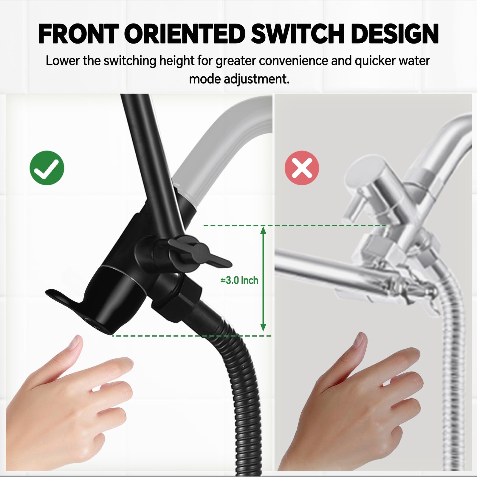 JFJIARUI 71-inch hose adds flexible movement and easy cleaning reach