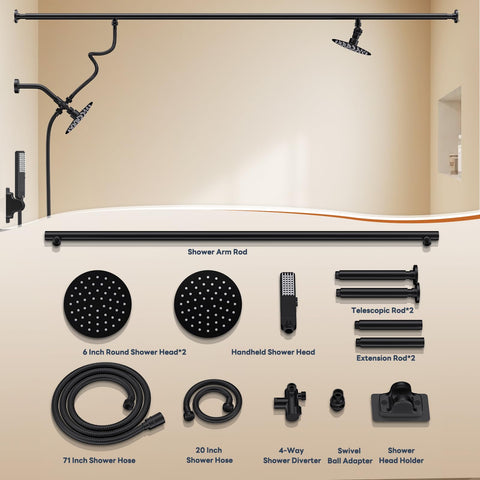JFJIARUI all-metal 304 stainless steel heads for durability and safety.