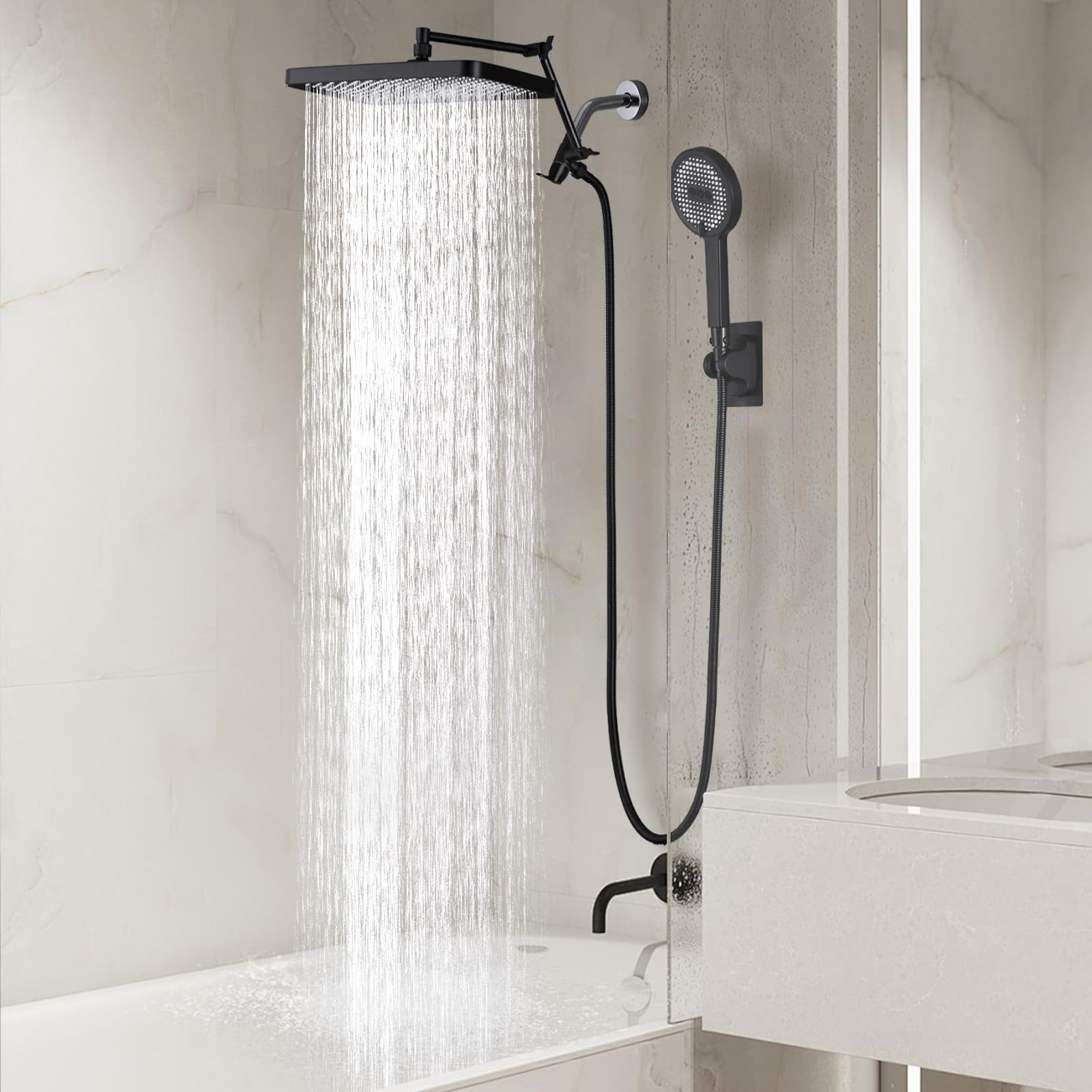 JFJIARUI matte black finish suits modern bathrooms with durable coating