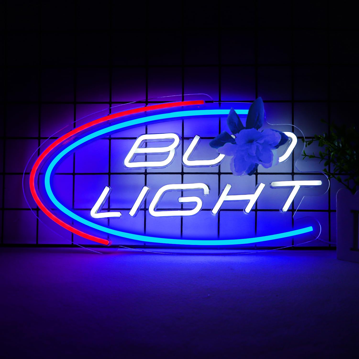 JFLLamp beer neon sign wall decor bright LED glow ideal for bedrooms or bars.