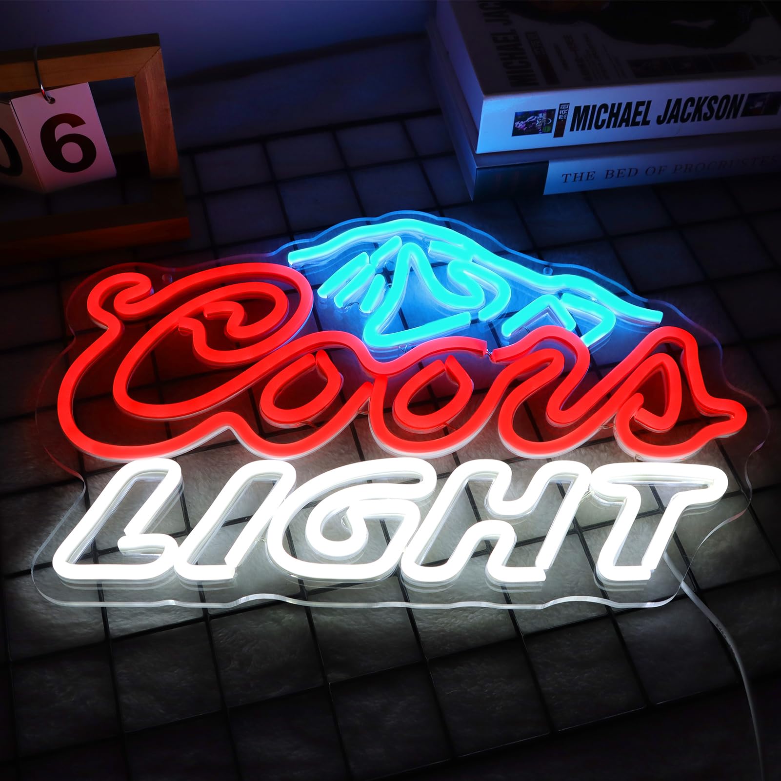 JFLLamp CRS Light neon sign base plate with hanging chain for easy mounting
