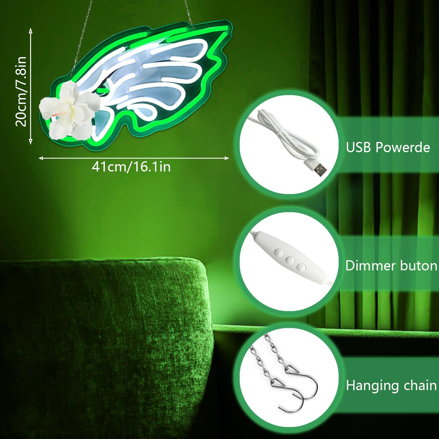 JFLLamp Eagles neon sign for dorm rooms adds modern retro flair