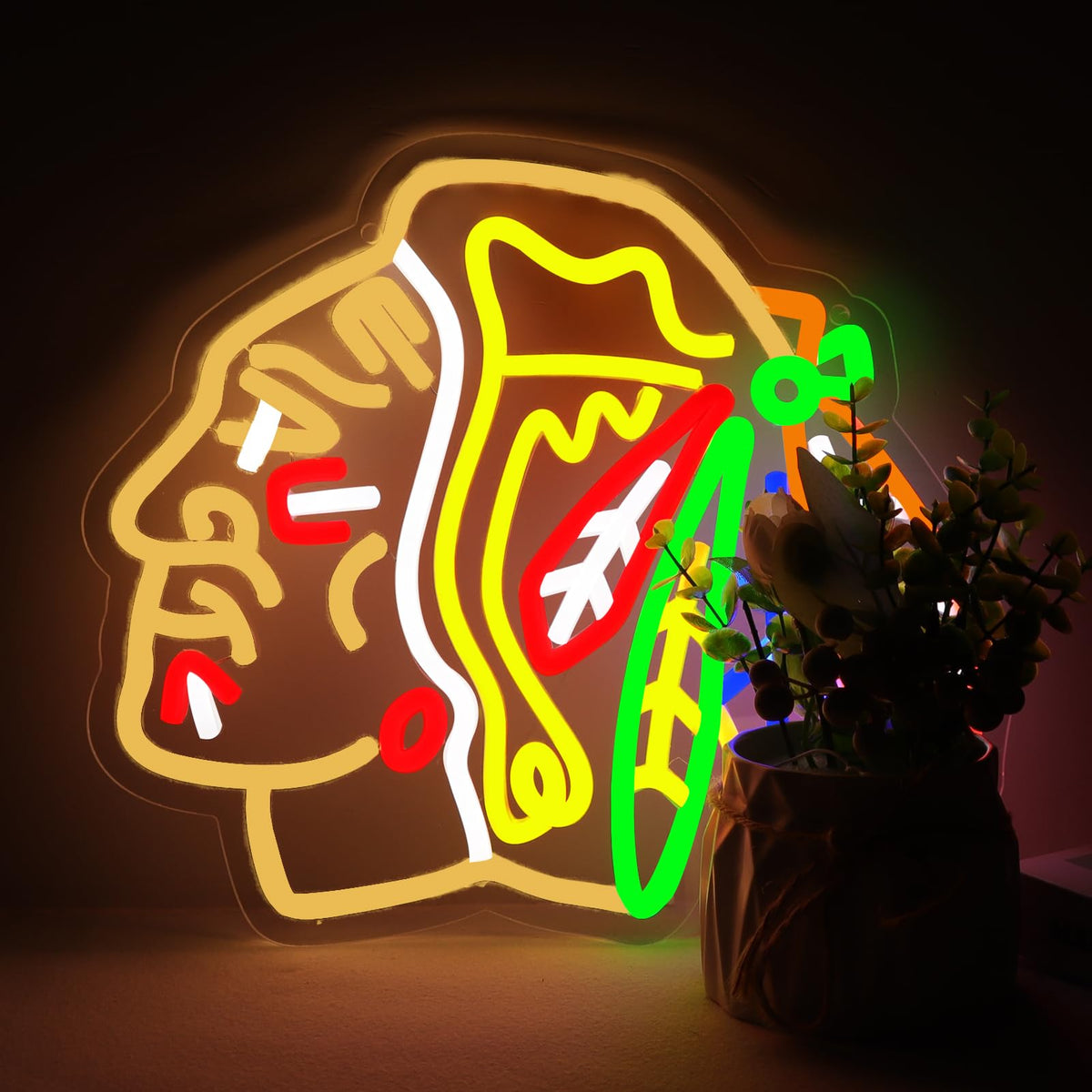JFLLamp ice hockey neon sign for wall decor with vibrant ambiance