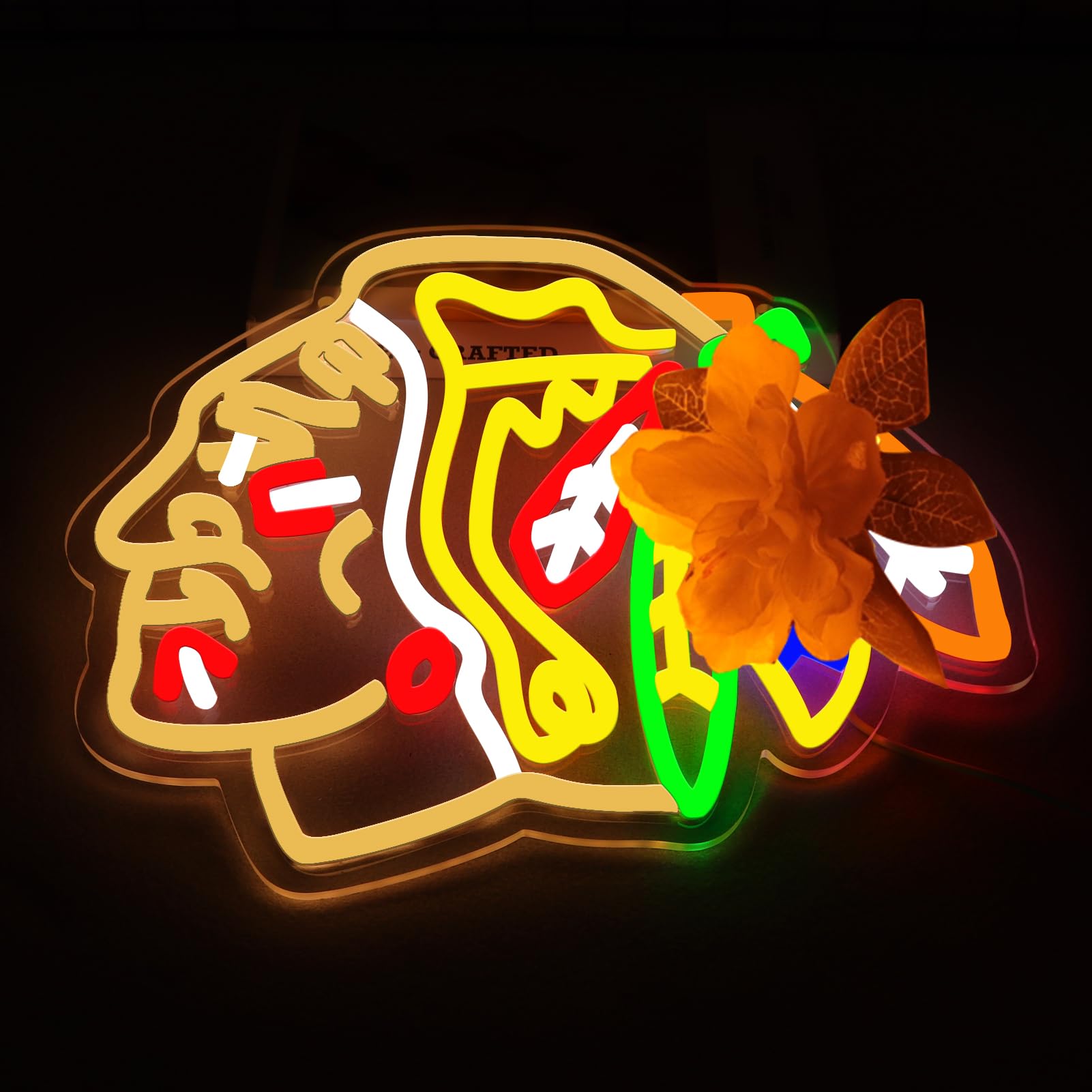 JFLLamp LED neon sign for bedroom decor adds colorful glow
