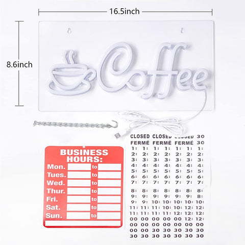JFLLamp red coffee cup neon light enhances cafe ambience and party decor