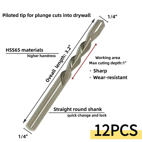 JFOGO HSS65M2 drywall bits deliver wear-resistance for durable cuts