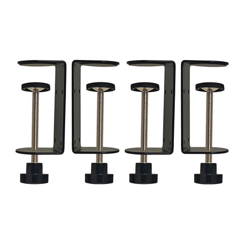 Jhanw 3-in C-Clamp back holes for privacy panel mounting.