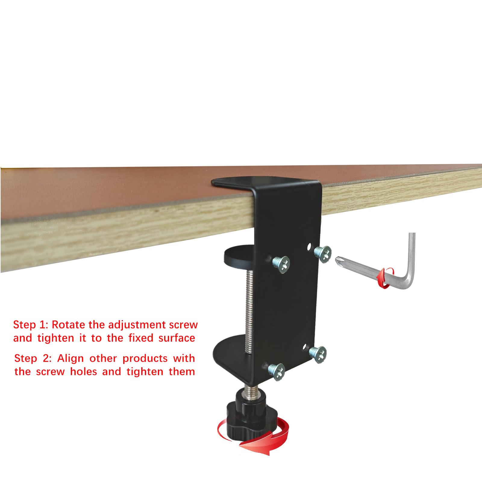 Jhanw 3-in C-Clamp made of durable steel for long-lasting use.