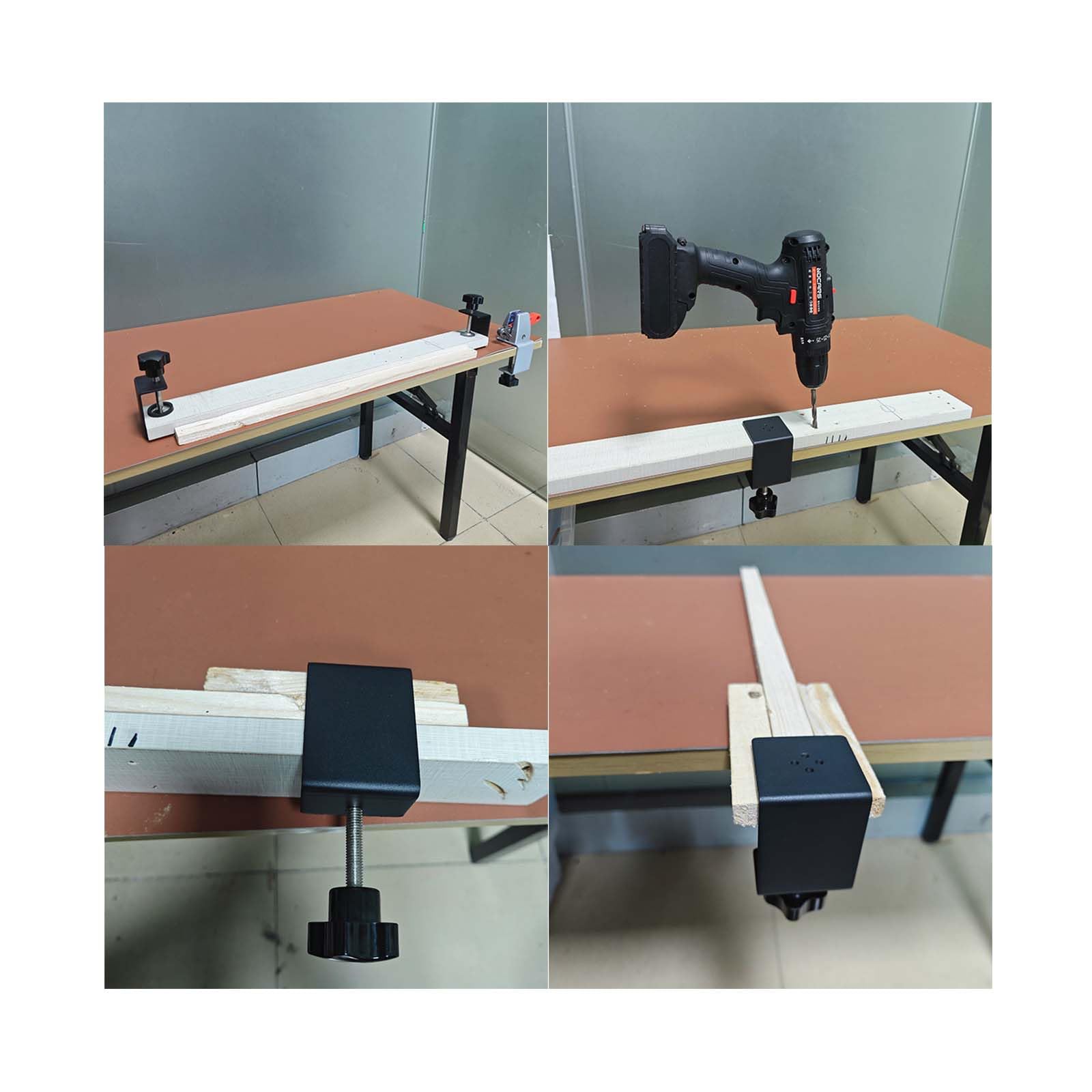 Jhanw multi-purpose clamp keeps parts aligned during gluing or welding.