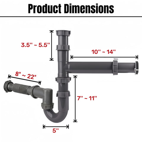 Flanges and sealing rings included with the JHBKing kit for leak-free joints