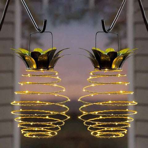 JHPGEOE pineapple lantern 60 LED for outdoor garden ambiance