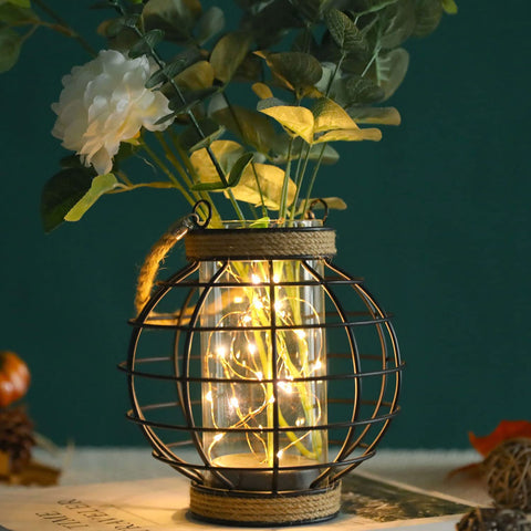 JHY DESIGN diamond-frame lantern ready to hang for elegant events