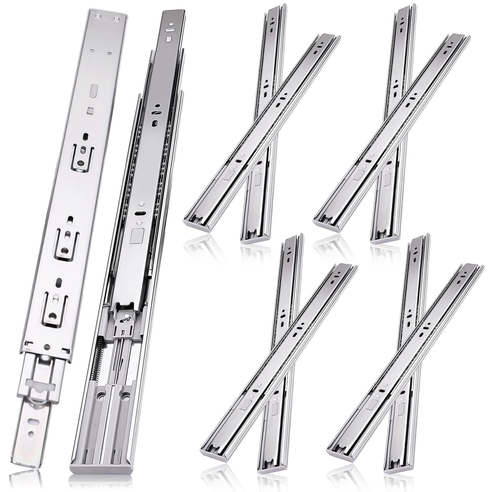 JI2OOYI 12-inch drawer slides soft close for silent cabinet operation