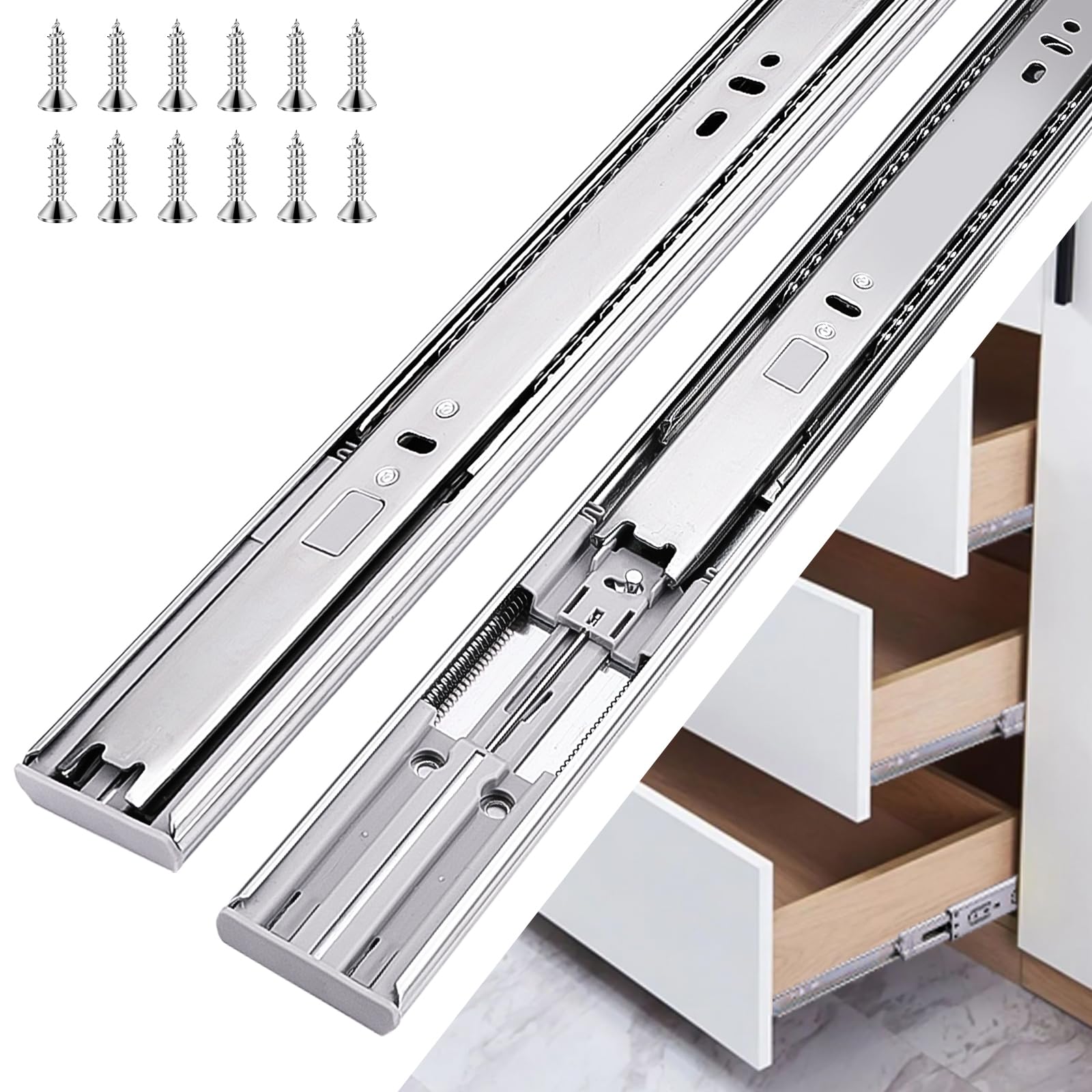 JI2OOYI easy-installation screws included with slides
