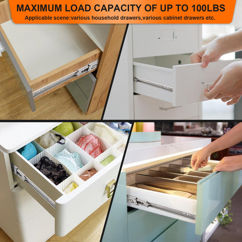 JI2OOYI full-extension 3-fold slide enables full access