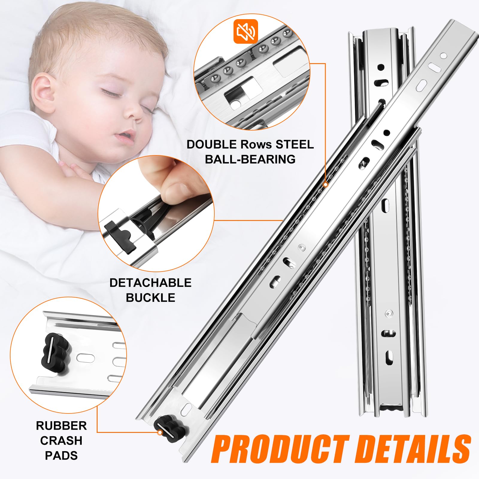 JI2OOYI detachable third track for easy cleaning