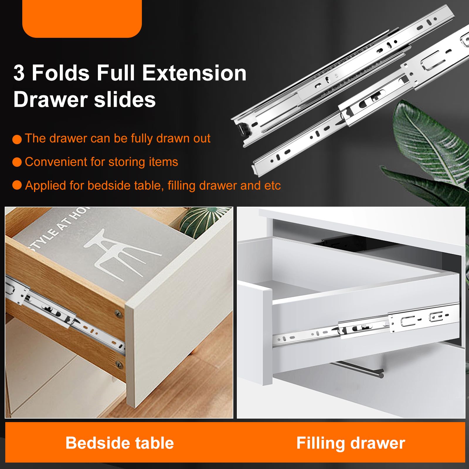 JI2OOYI rust resistant steel slides reliable performance