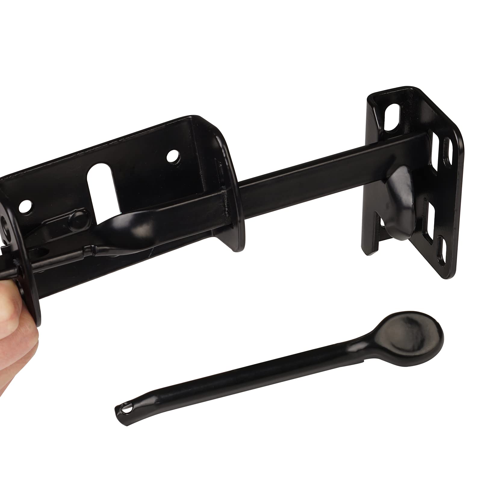 JIAHOO inward-swing gate installation demonstrates versatile mounting options.