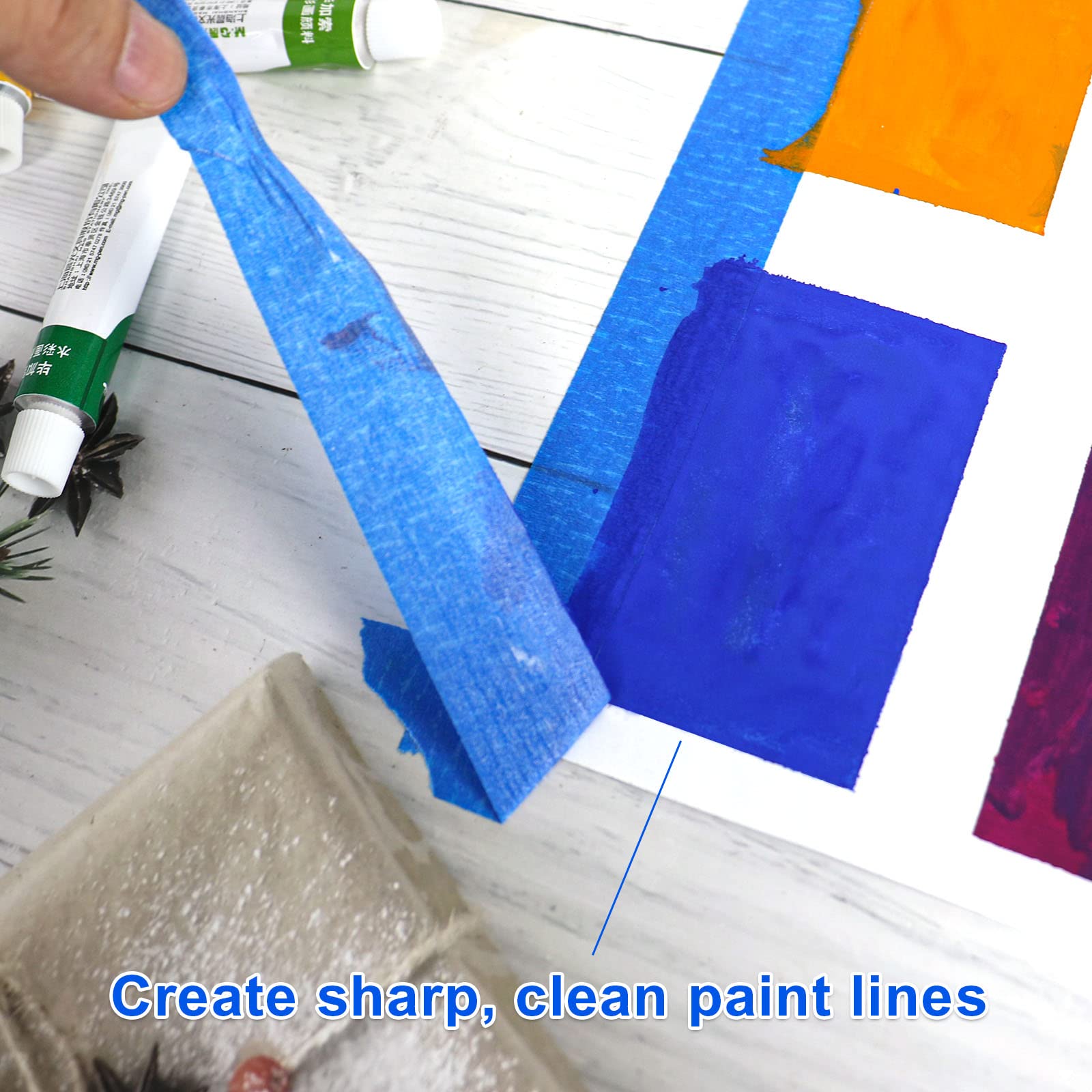 JIALAI HOME blue painter tape edge-precision for crisp paint borders.