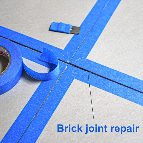 JIALAI HOME blue painter tape sticks to wood, metal, and glass.