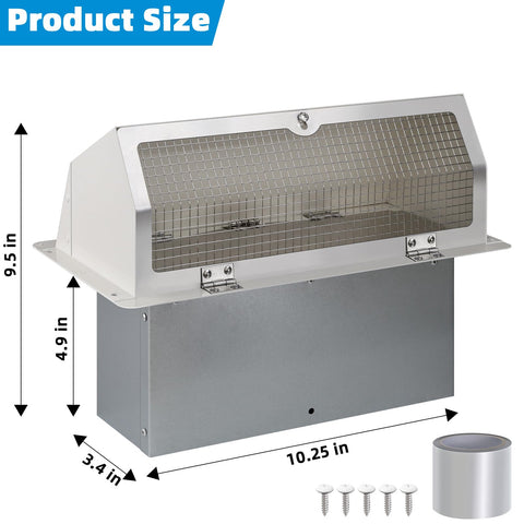 JIANBENKJ 3-1/4x10 rectangular duct fit for secure vent connection
