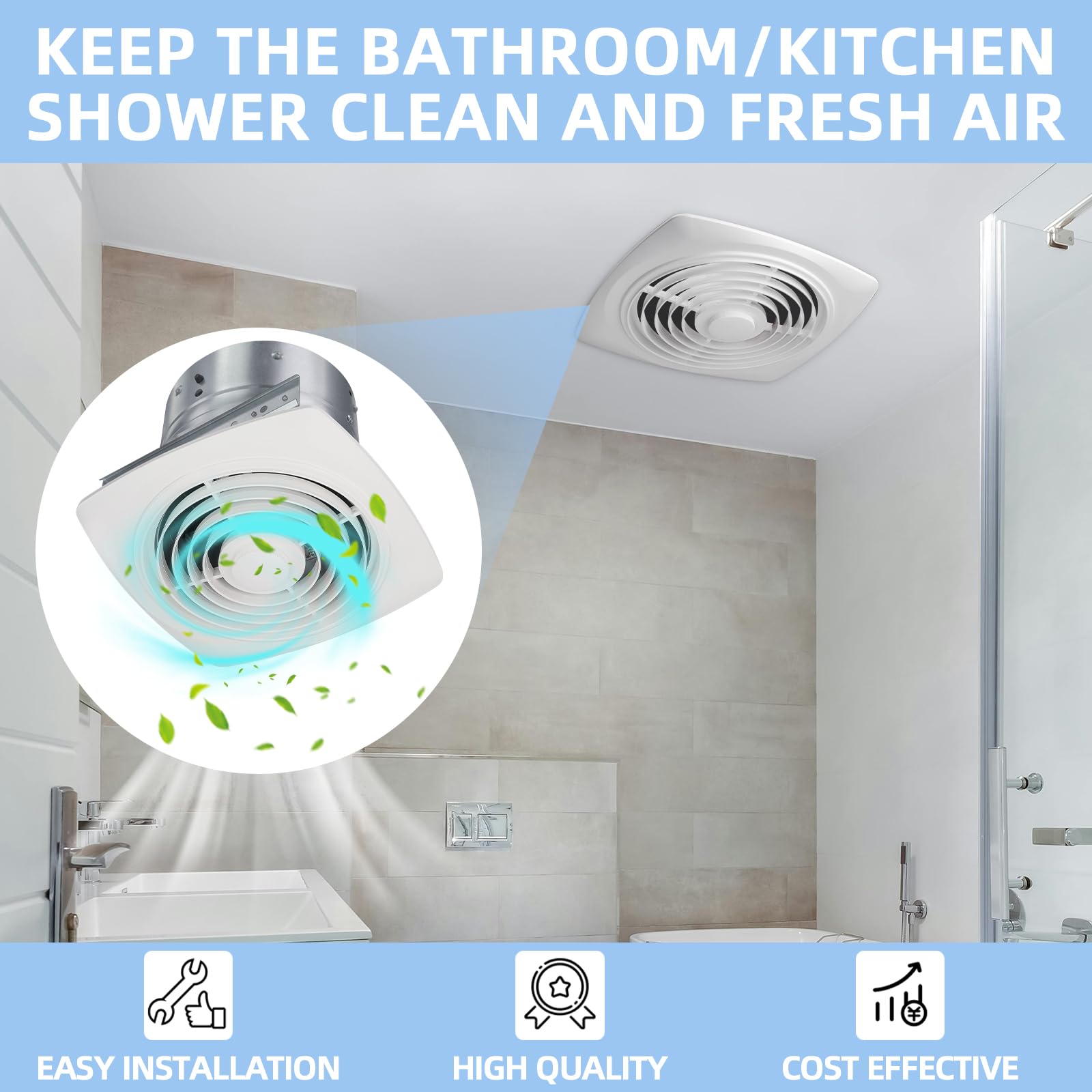 JIANBENKJ built-in damper reduces backdrafts in vertical setups.