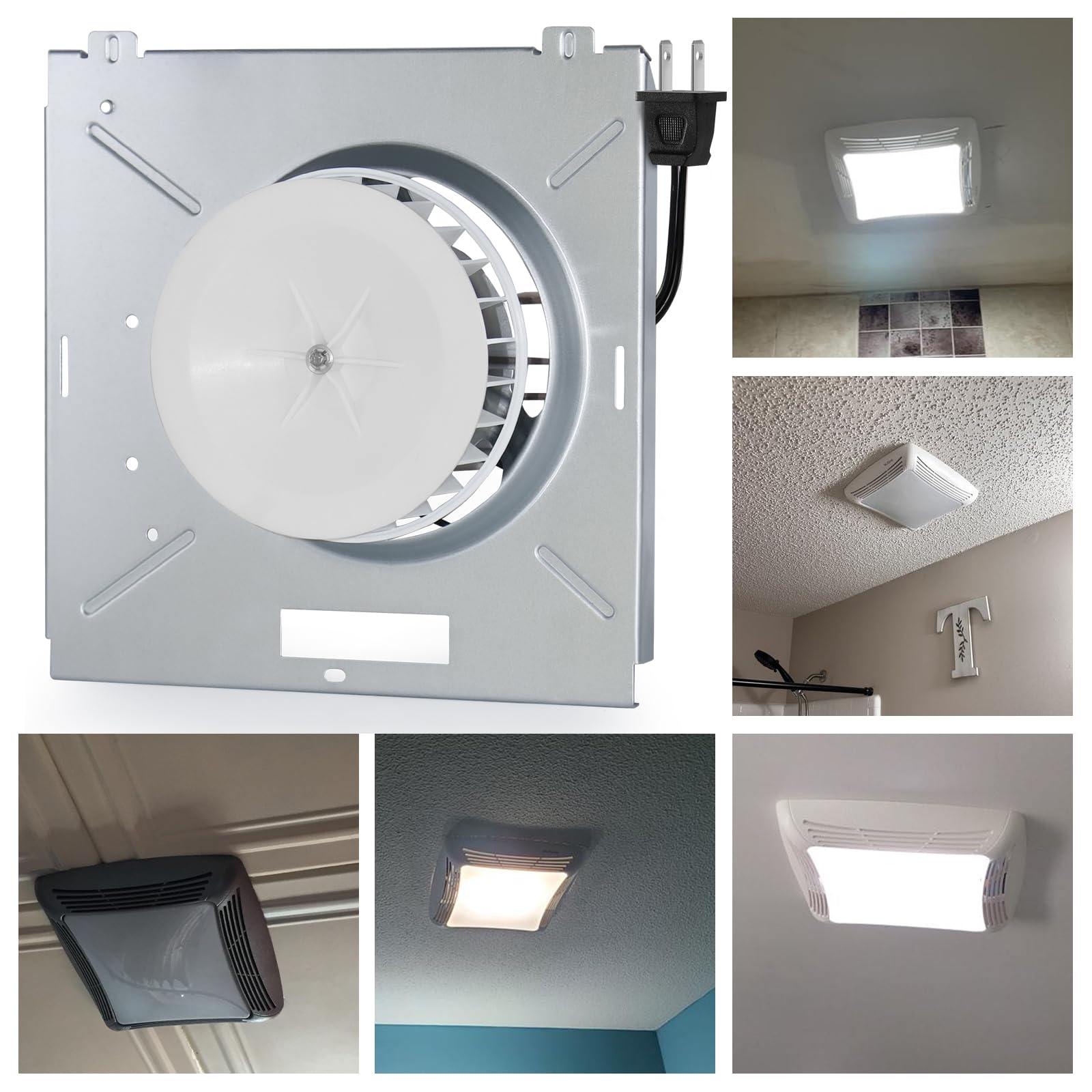 Smooth, secure mounting reduces noise and vibration in NuTone 769RL fans.