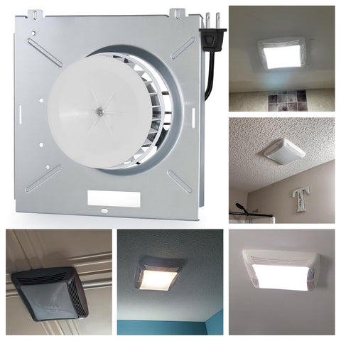 Smooth, secure mounting reduces noise and vibration in NuTone 769RL fans.