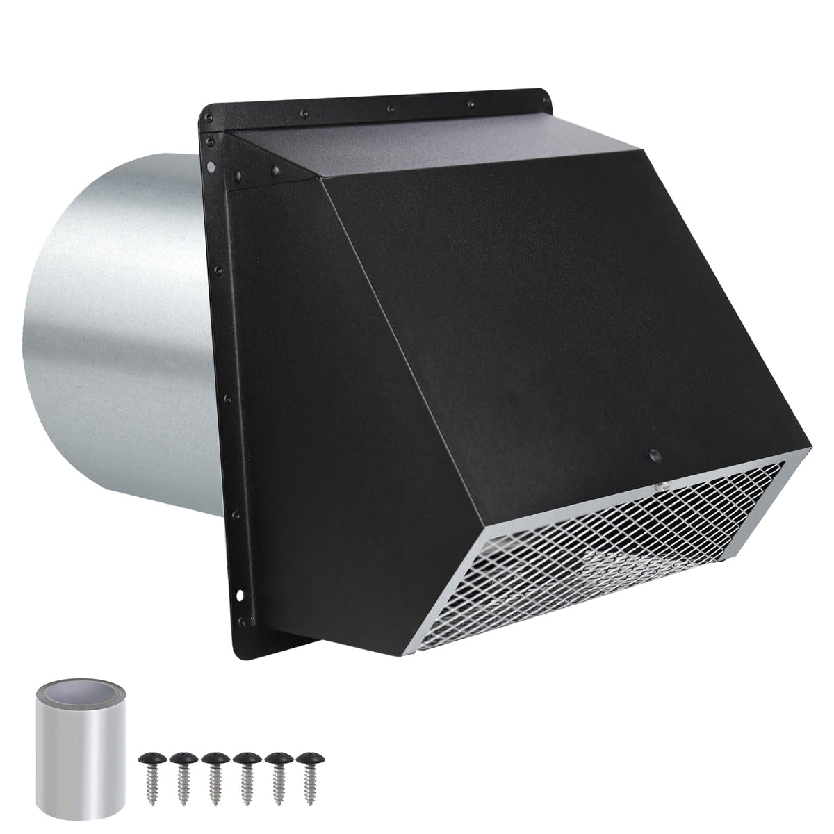 JIANBENKJ 4-inch vent cover exterior wall with damper seals drafts for energy efficiency.