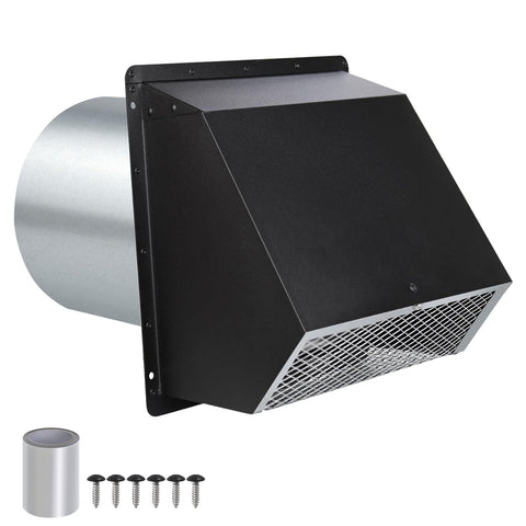 JIANBENKJ 4-inch vent cover exterior wall with damper seals drafts for energy efficiency.