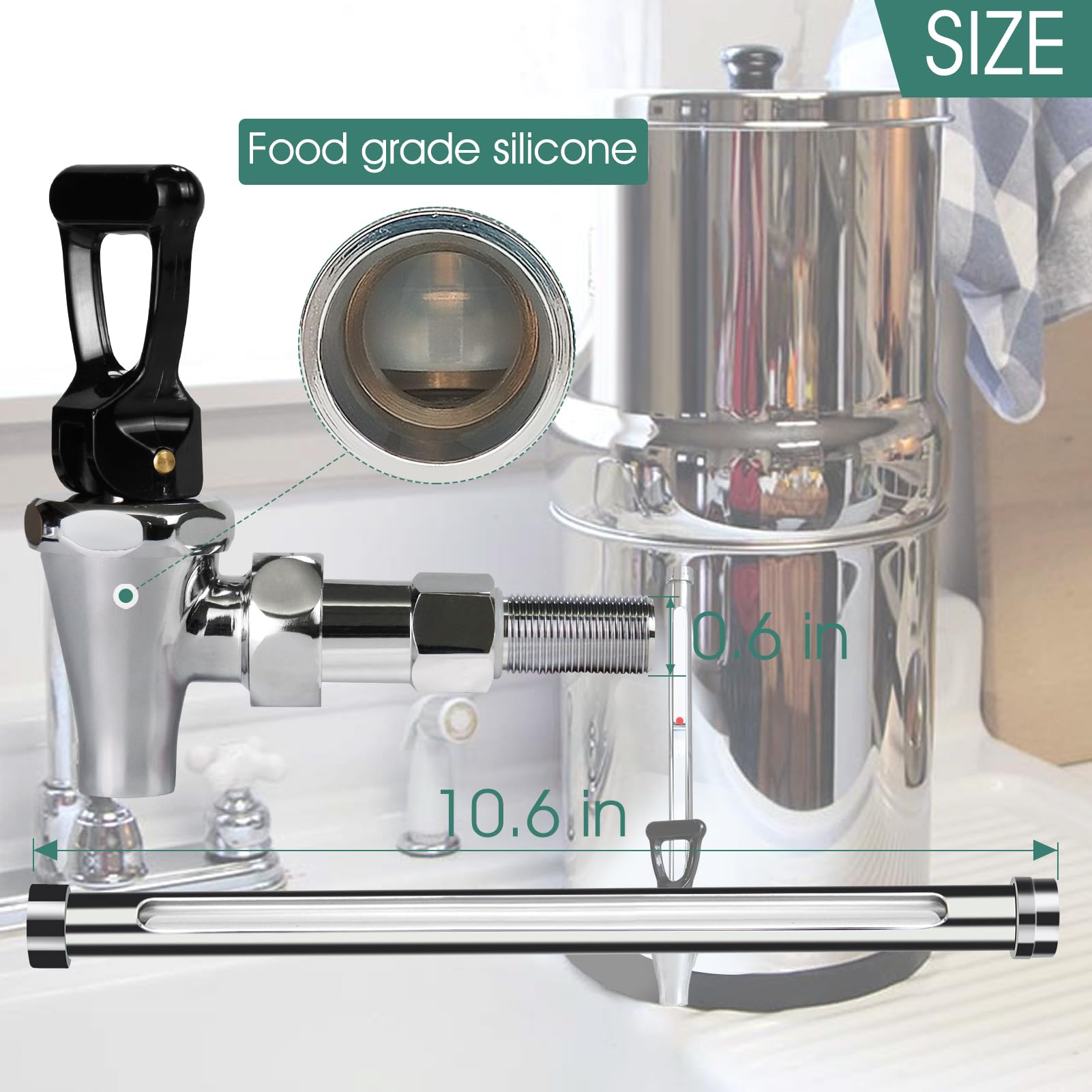 JIANBENKJ heavy-duty brass core with stainless spring for durable filtration setups.