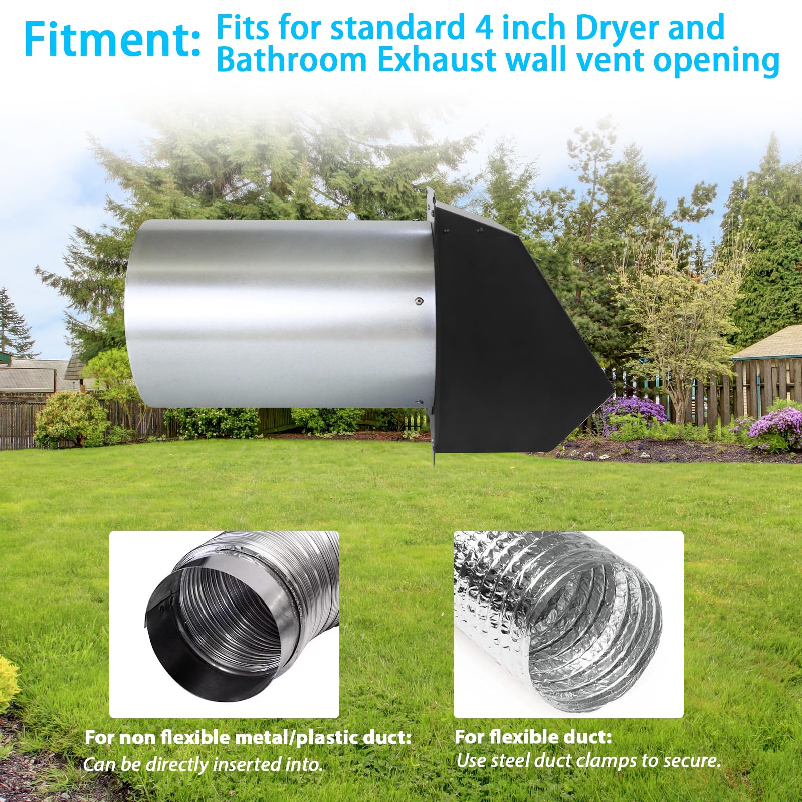 JIANBENKJ heavy duty vent cover resists rust for long-term outdoor use.