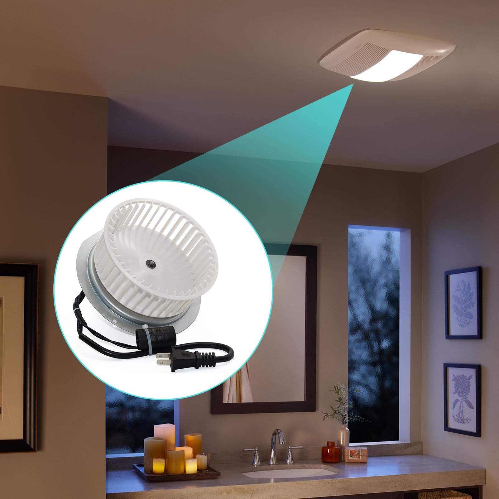 JIANBENKJ reduces noise and vibration in NuTone bathroom fans.