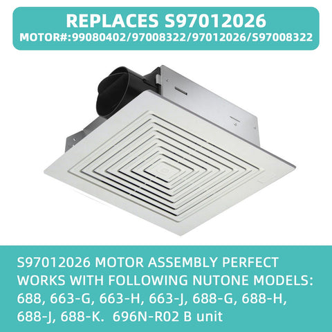 JIANBENKJ Nutone 663-H compatible module helps quiet, reliable ventilation.