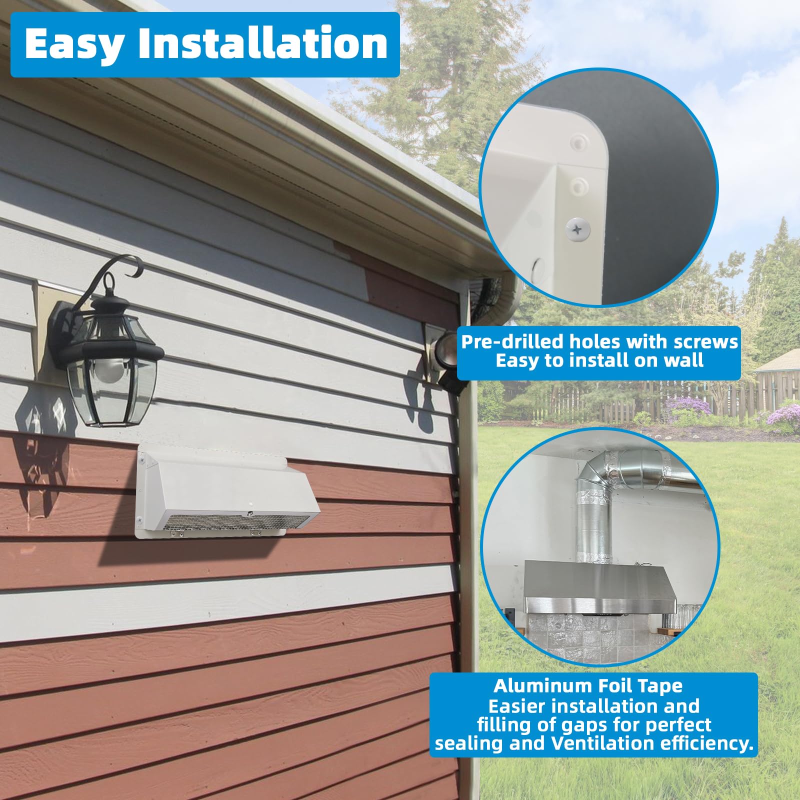 JIANBENKJ pre-drilled holes enable quick outdoor installation