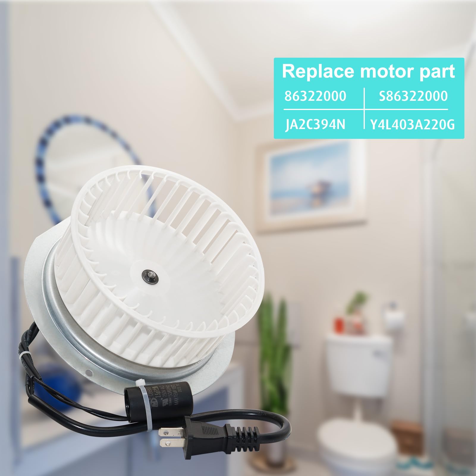 JIANBENKJ qt100l-qt9093-series motor supports reliable bathroom ventilation.