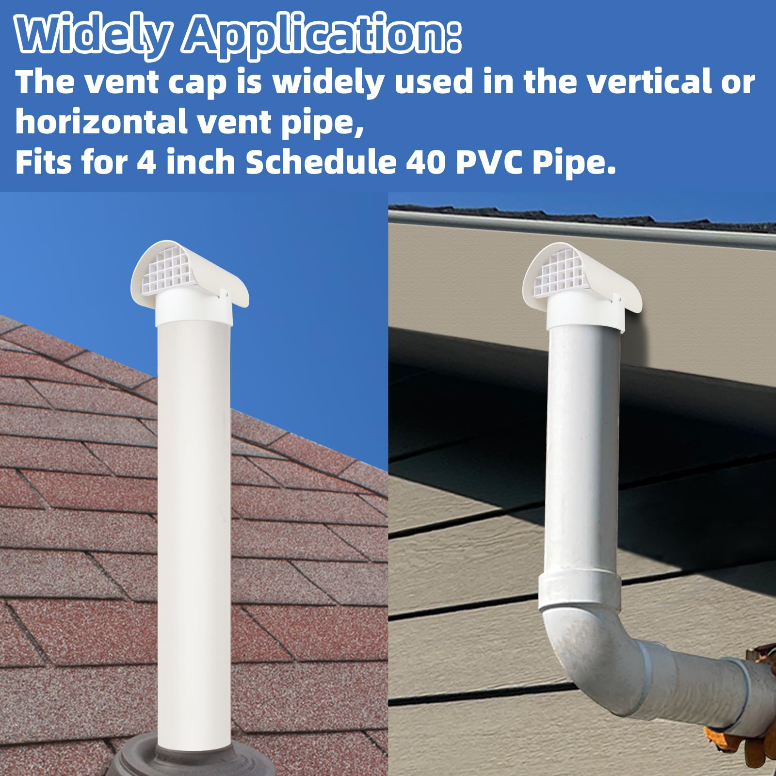 JIANBENKJ radon vent cap on roof demonstrates weather protection.