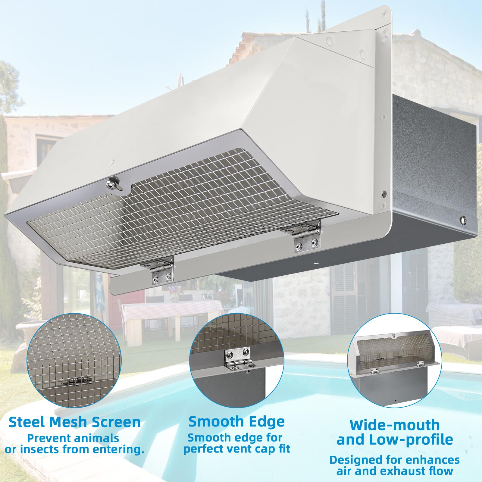 JIANBENKJ spring-loaded damper creates a tight seal when idle