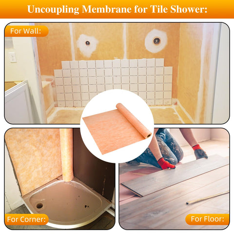 JIANBENKJ versatile underlayment for bathrooms, kitchens, saunas, and wet areas.