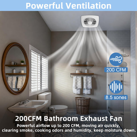 JIANBENKJ vertical discharge ceiling fan shown for efficient airflow.