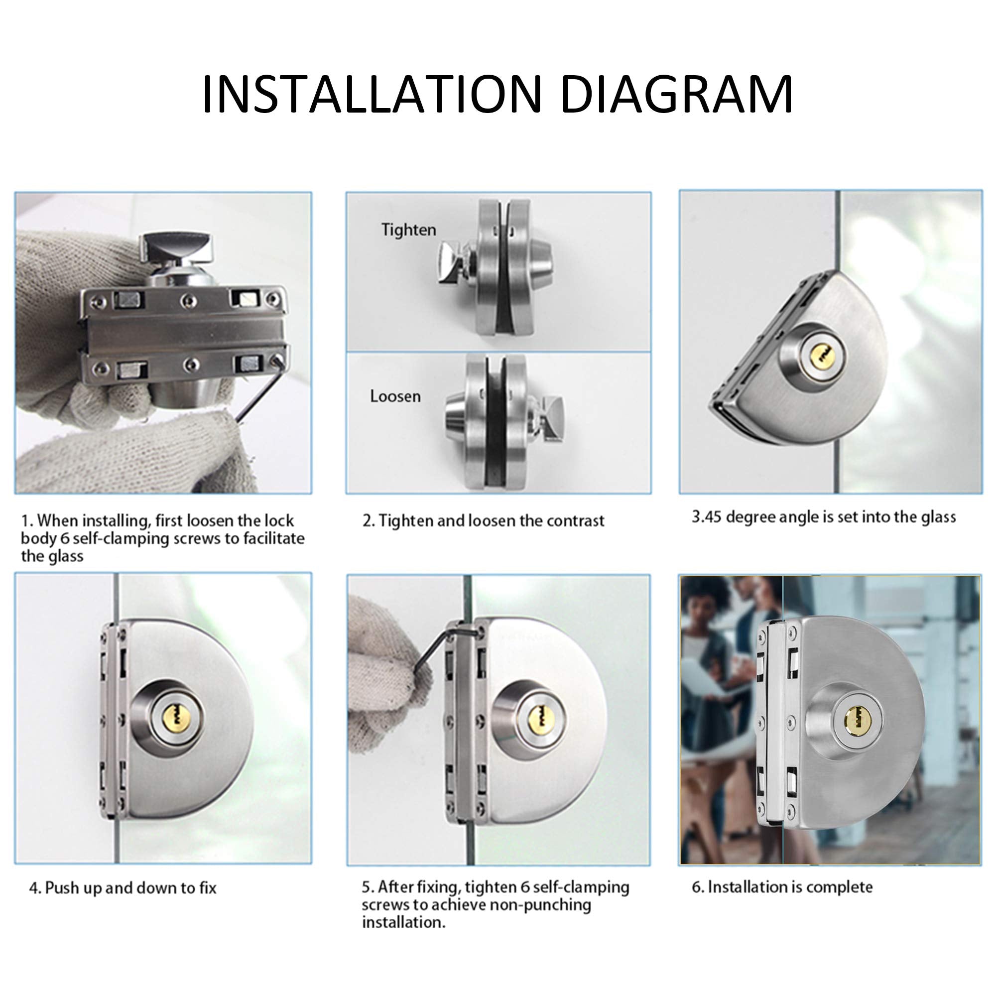 Jiangshen double-bolt assembly provides robust security without punching.