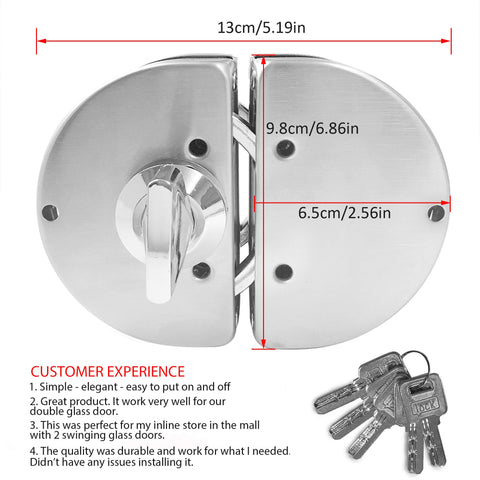 Jiangshen frameless glass door lock during installation showcases easy mounting.