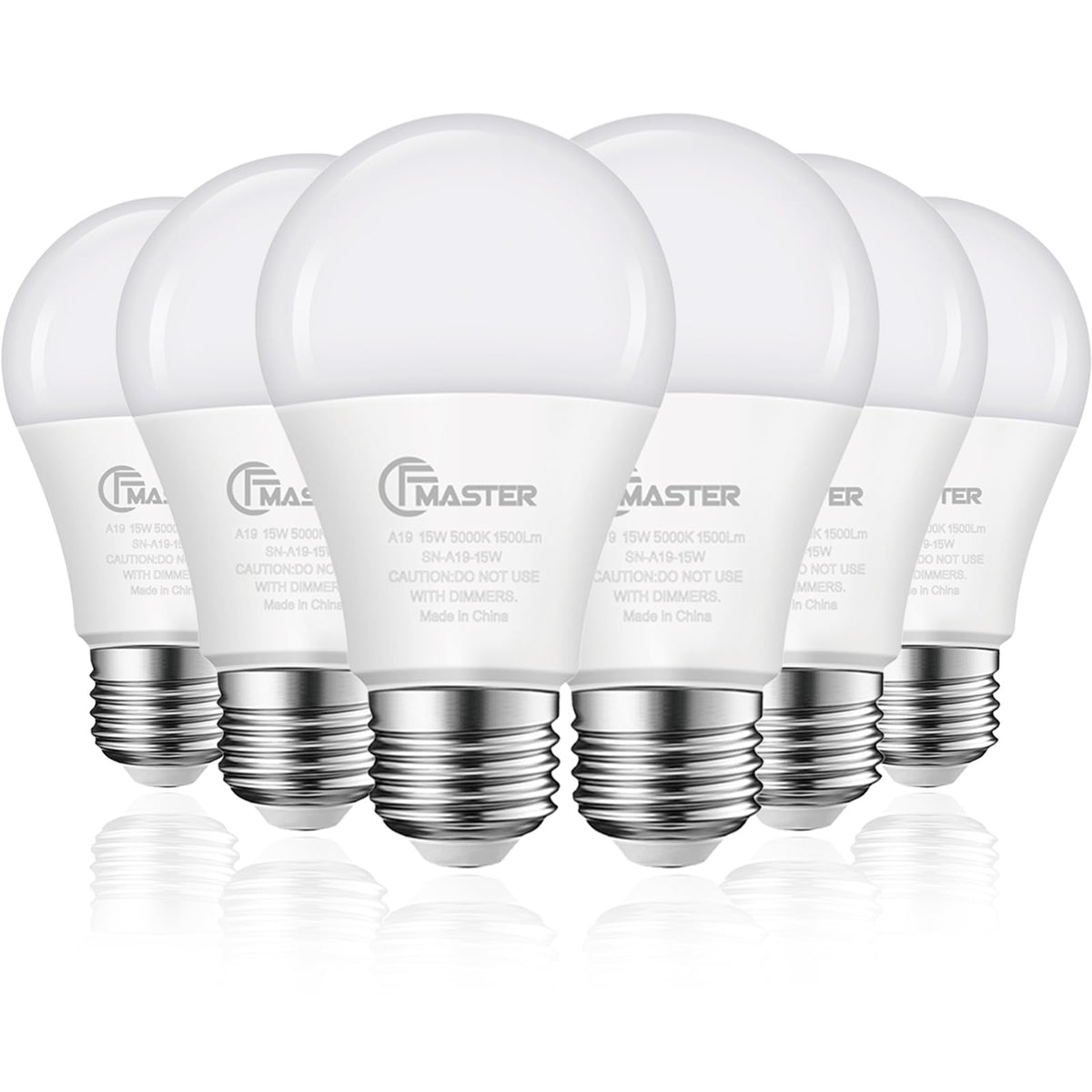JIANGSILING A19 LED bulb 1500 lumens for bright kitchen and living spaces.