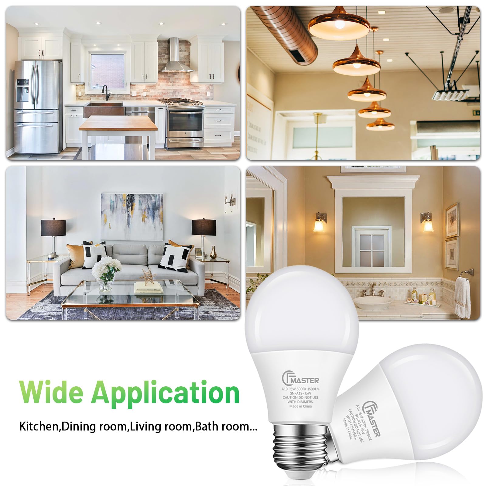JIANGSILING A19 LED bulb ETL listed for safe home use.