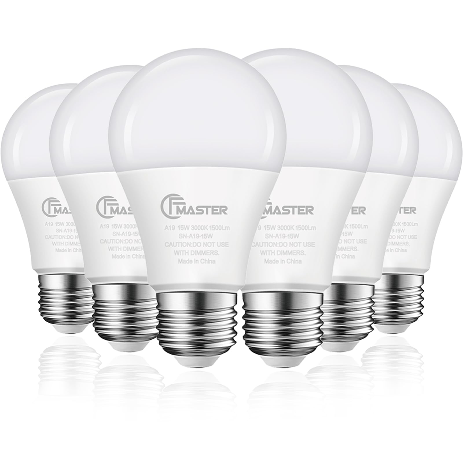JIANGSILING A19 LED Bulb with 1500 lumens for bright living rooms and kitchens