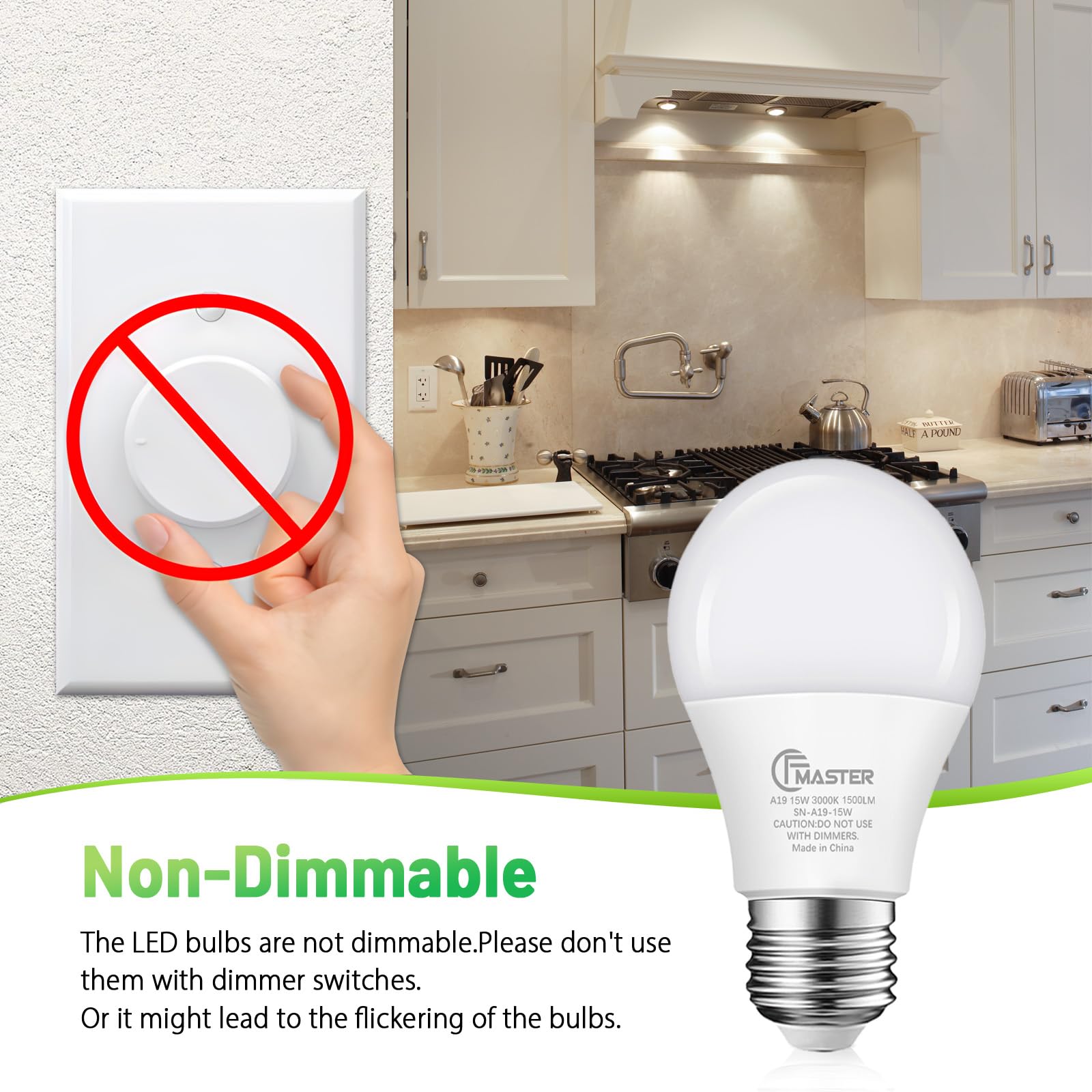 JIANGSILING A19 LED Bulb six-pack for multi-room lighting