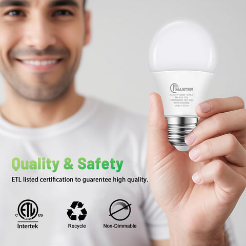 JIANGSILING A19 LED Bulb lights instantly on switch