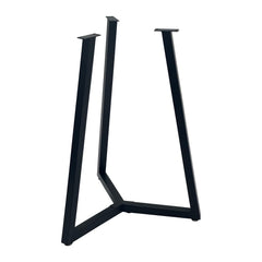 JIANZHUO round metal table legs with 16-inch black iron base provide sturdy support.