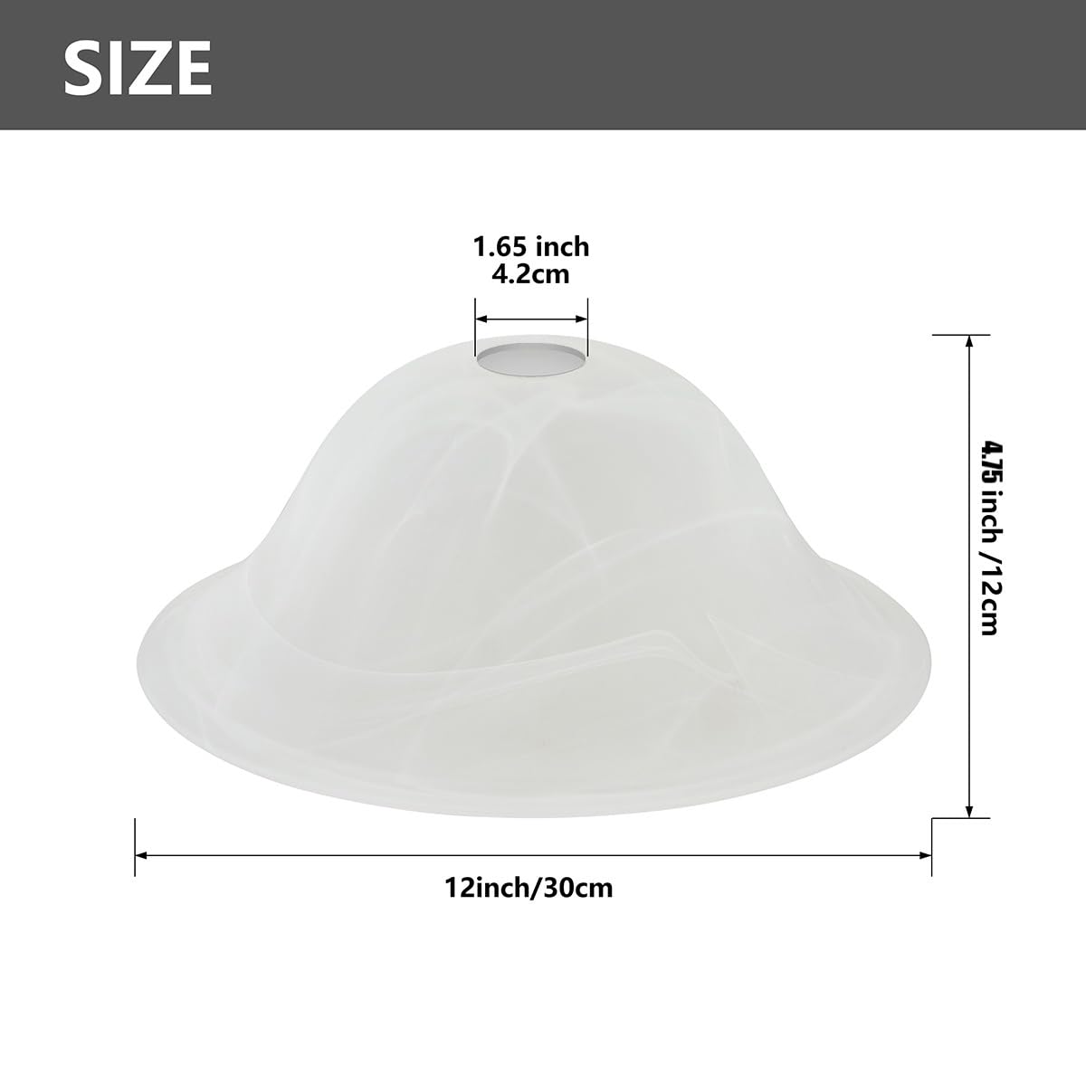 JIAOGEPENGYOU alabaster shade demonstrates E26 torchiere compatibility with a timeless silhouette.