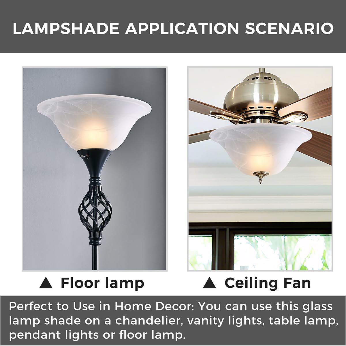 JIAOGEPENGYOU alabaster shade with white marbleized finish for a luxe living room vibe.